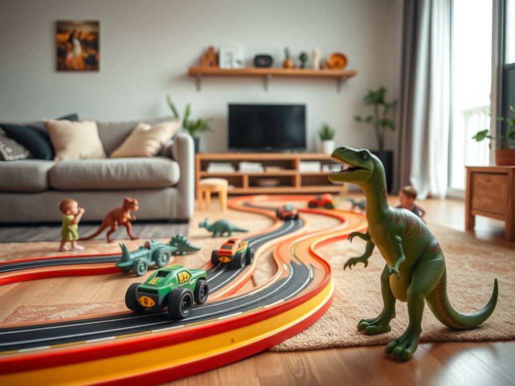 Dinosaur Race Track Set story 2