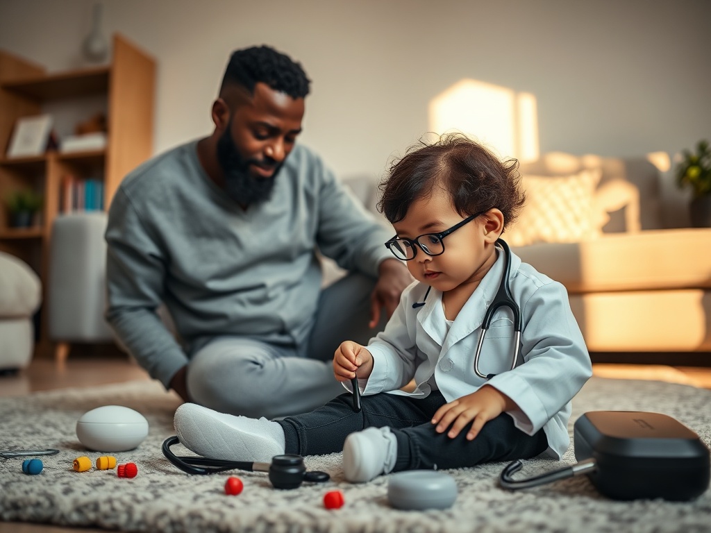 Doctor Role Play Kit with Real Stethoscope story 0