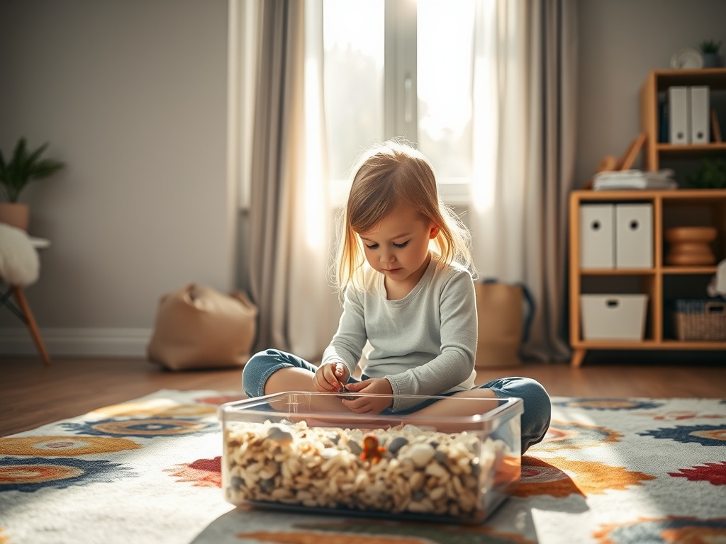 Montessori Sensory Bin story 1