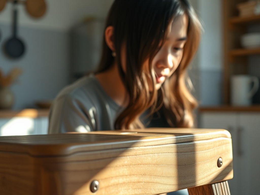 Wooden Kitchen Helper Stool story 2