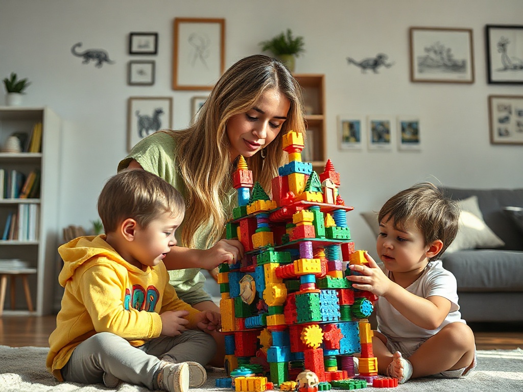 3D Magnetic Building Blocks story 2