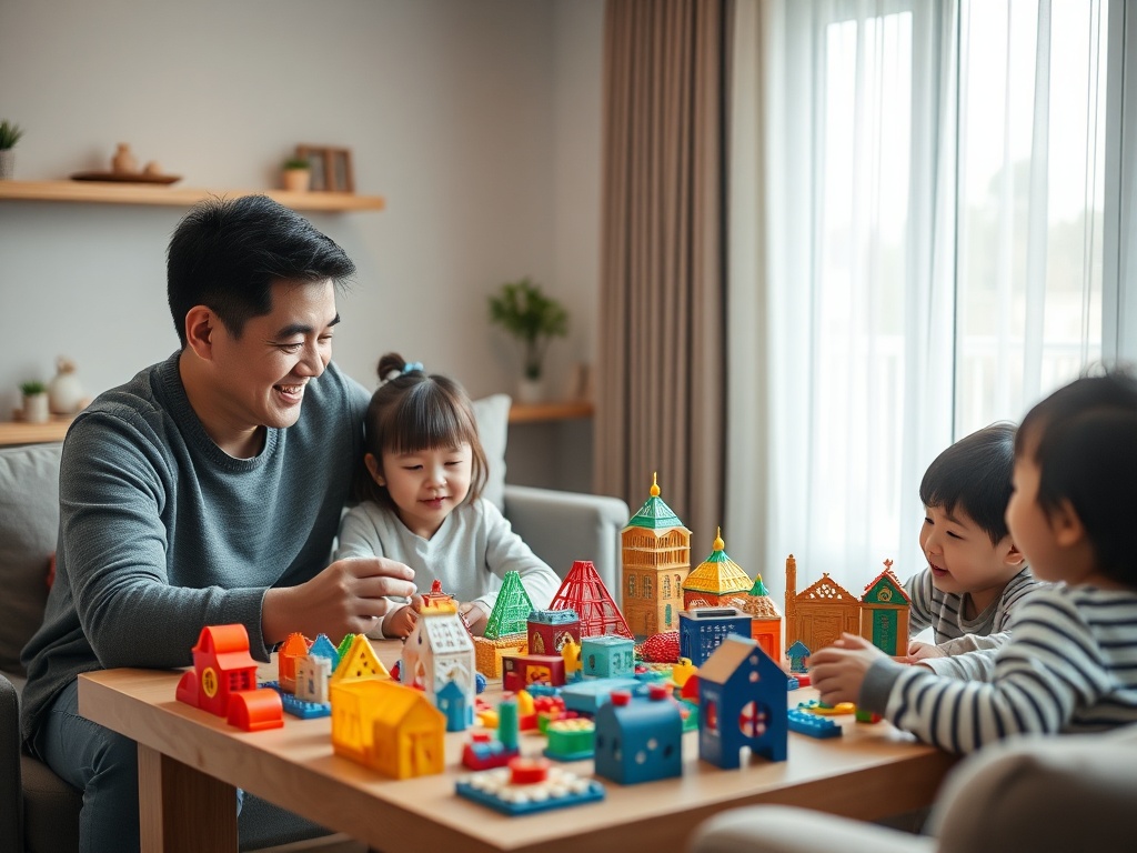 3D Magnetic Building Blocks story 1