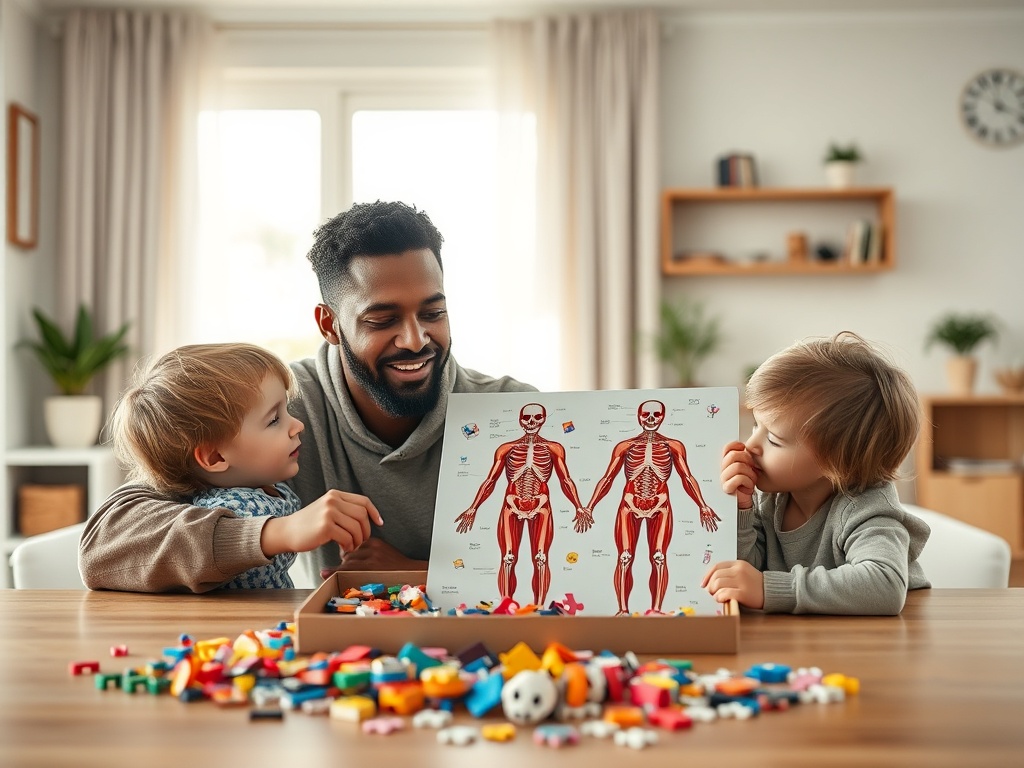 Magnetic Human Body Anatomy Puzzle story 0
