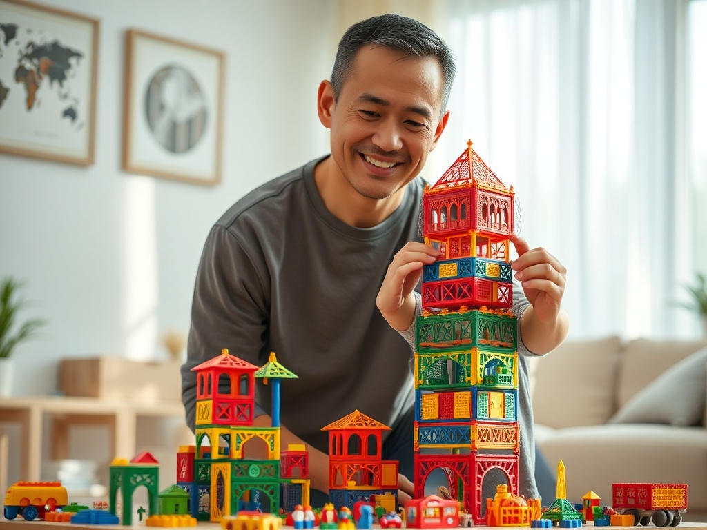 3D Magnetic Building Blocks story 2