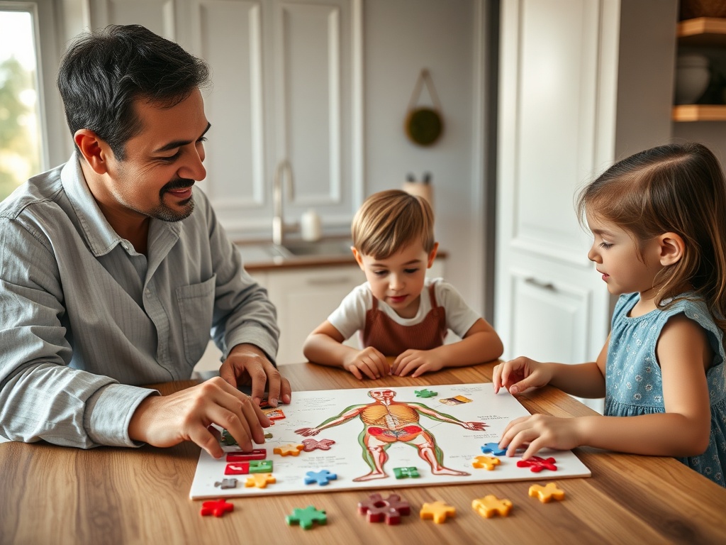 Magnetic Human Body Anatomy Puzzle story 1